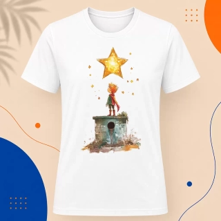 Pánské tričko - Studna v poušti - Malý princ - Le petit prince